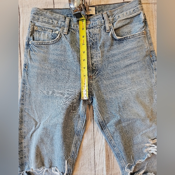 Agolde •Size 25• Jamie 100% Cotton Jeans Distressed •26.5 Inseam• - Picture 8 of 9